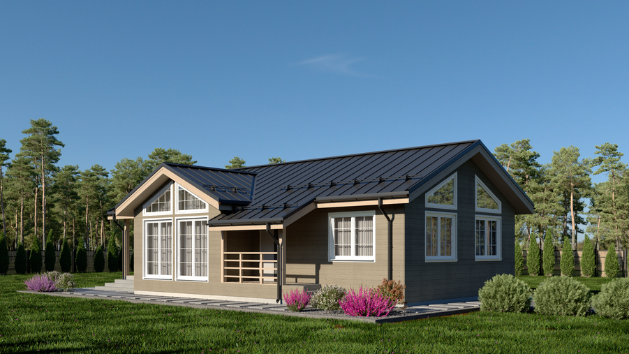 Проект каркасного дома «Елизарово»