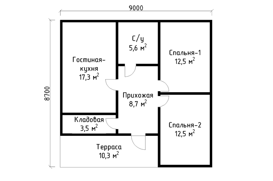 Проект каркасного дома «Флора»